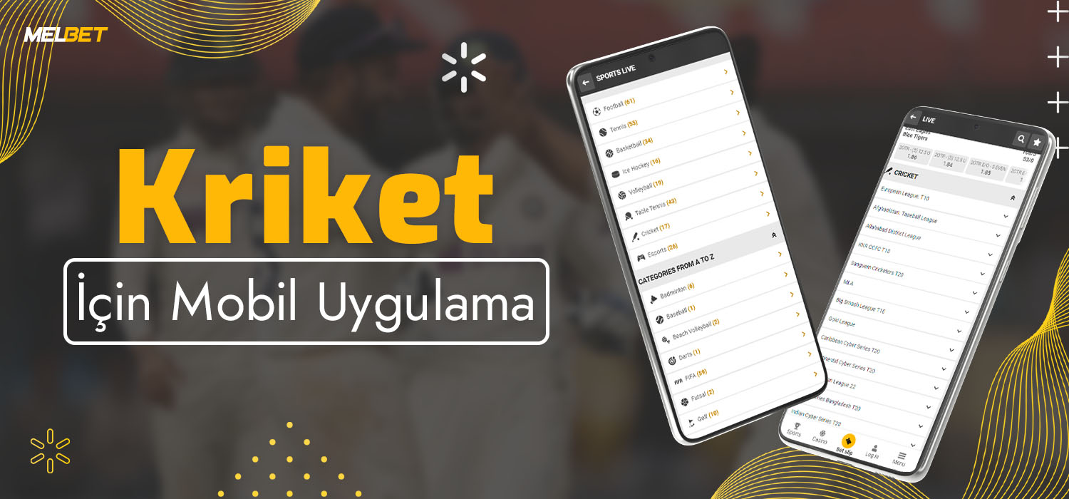 kriket bahisleri i̇çin mobil uygulama